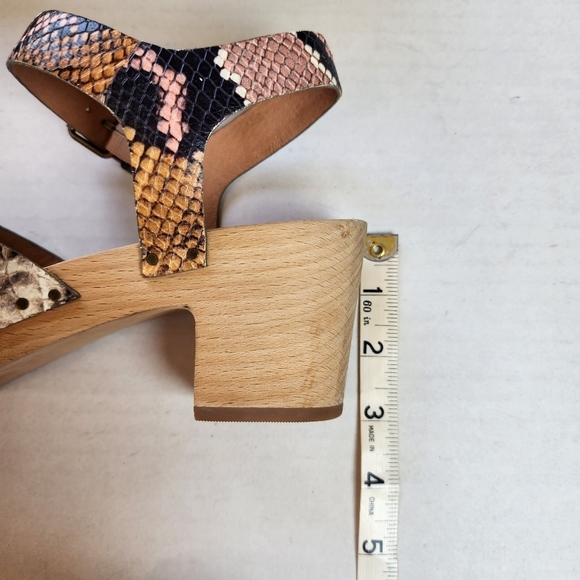 🌸 Madewell | Chuncky Snakeskin Sandals, 9.5 - Picture 8 of 9
